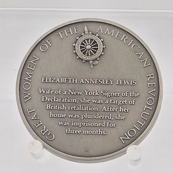 Elizabeth Annesley Lewis The Great Women American Revolution Bicentennial Medals - Picture 2 of 3